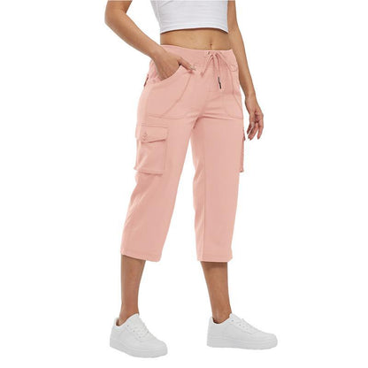 FINAL SALE💝6 Packs for $23.99💝Multi-Pocket Capri Cargo Pants