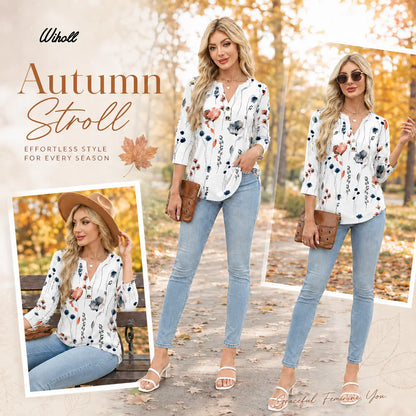 Women's Summer 3/4 Sleeve Tops