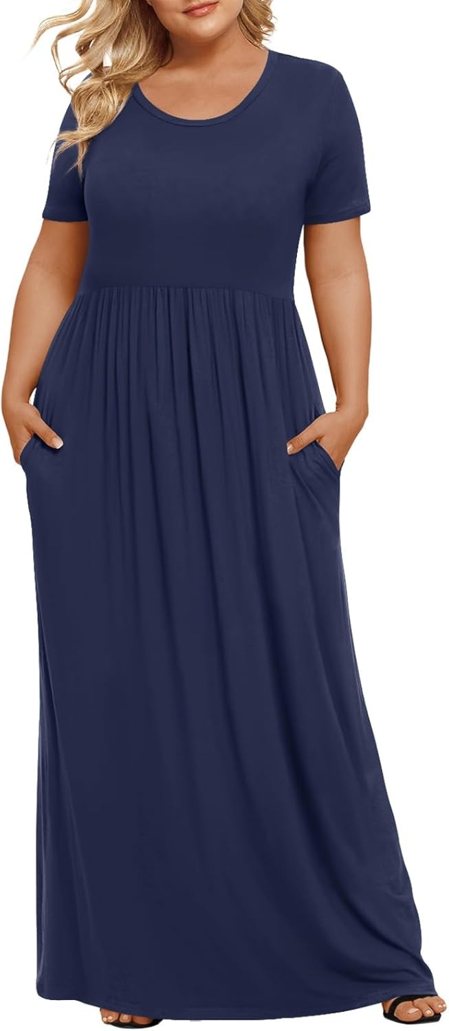 Women's Plus Size Maxi Dresses for Curvy