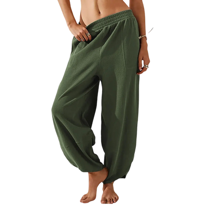 Elasticated Harem Palazzo Pants