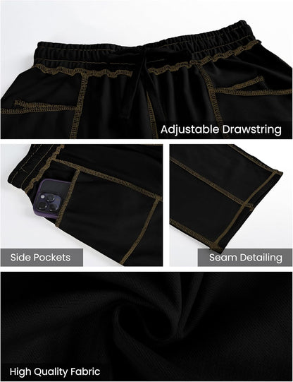 🔥Today's Specials-Women's Barrel Sweatpants - Baggy Wide Leg with Pockets & Drawstring