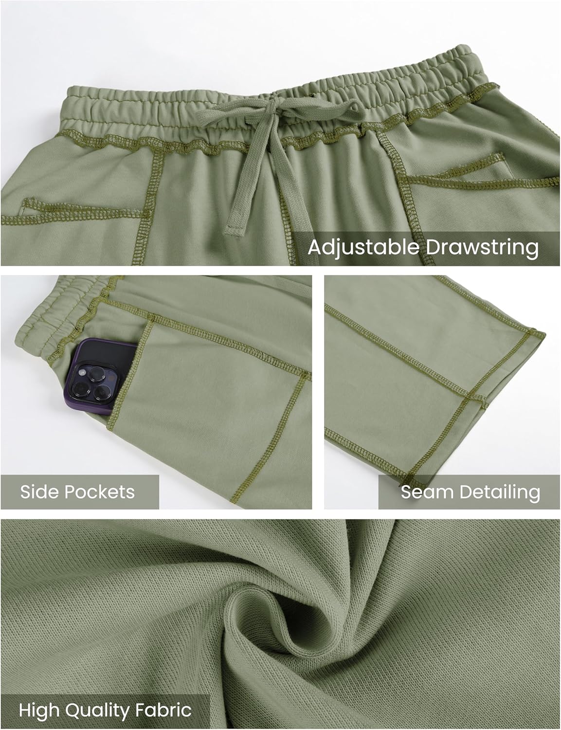 🔥Today's Specials-Women's Barrel Sweatpants - Baggy Wide Leg with Pockets & Drawstring