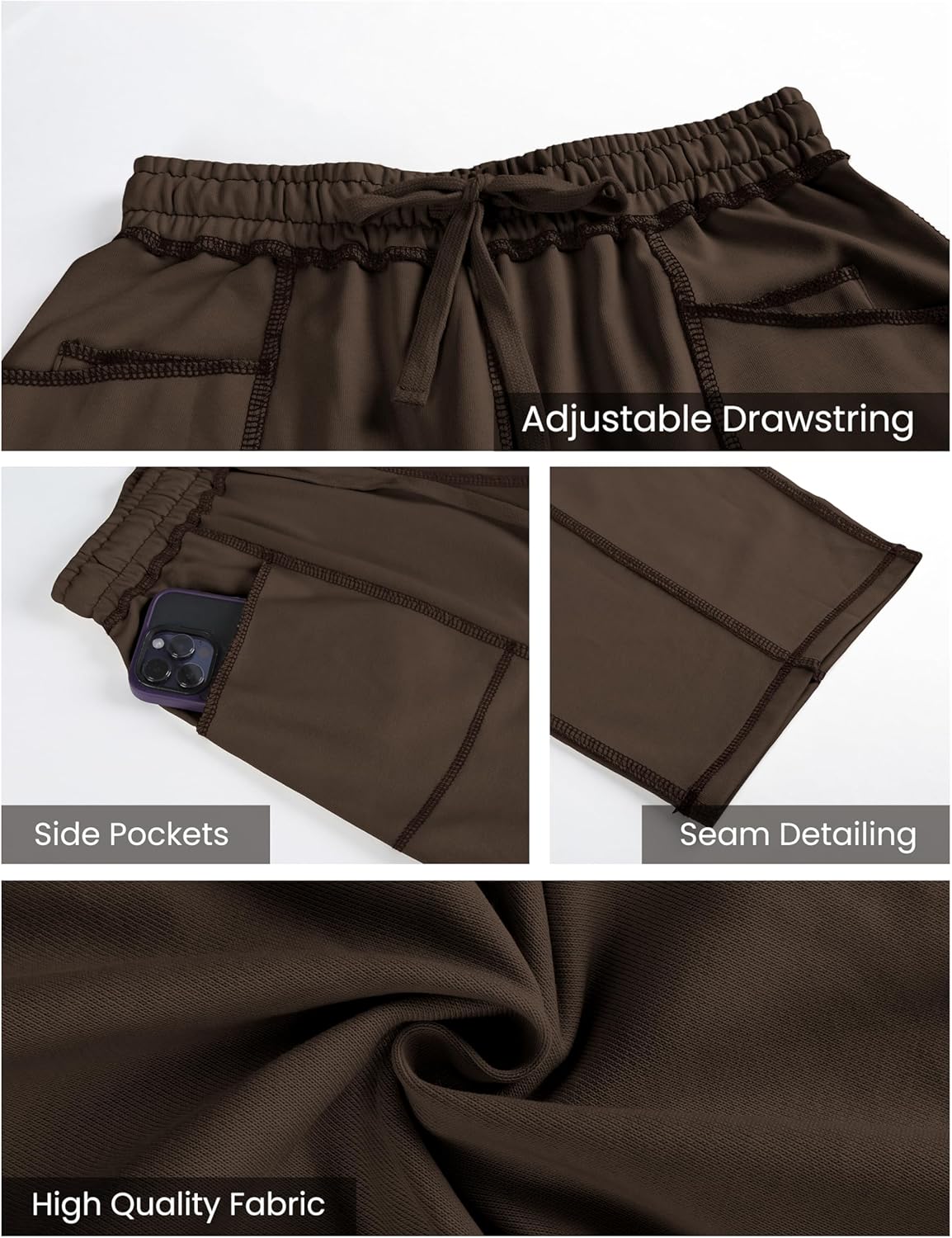 🔥Today's Specials-Women's Barrel Sweatpants - Baggy Wide Leg with Pockets & Drawstring