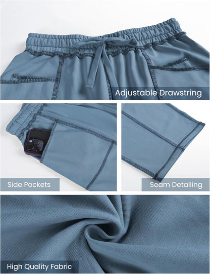🔥Today's Specials-Women's Barrel Sweatpants - Baggy Wide Leg with Pockets & Drawstring