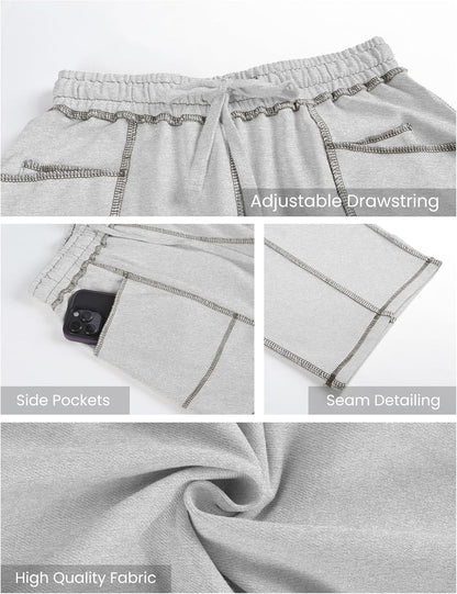 🔥Today's Specials-Women's Barrel Sweatpants - Baggy Wide Leg with Pockets & Drawstring