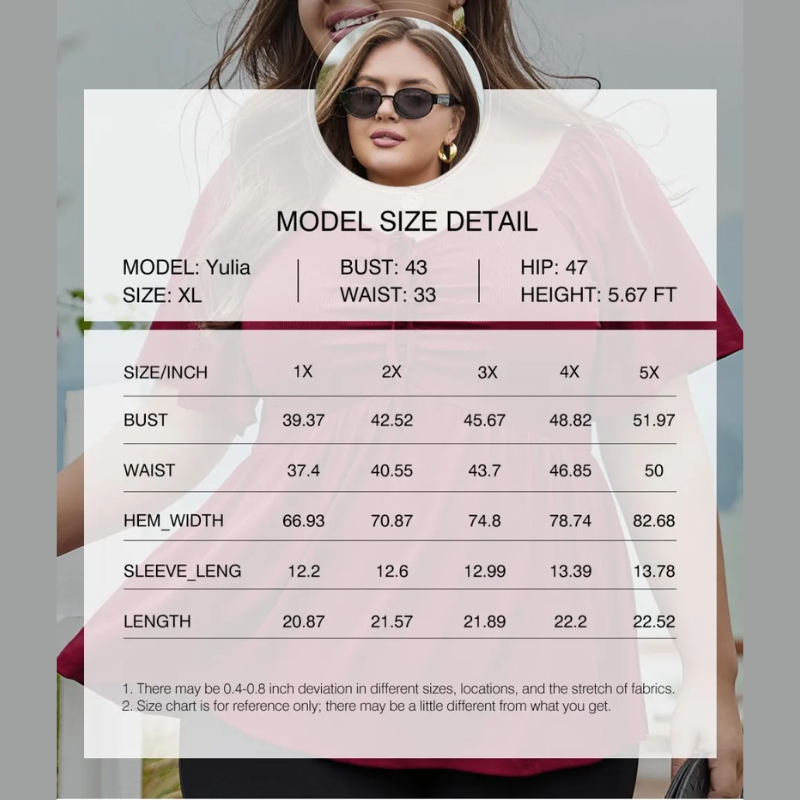 Women Plus Size Sweetheart Neck Short Sleeve Shirred Peplum Blouse Tops Shirts(S-5X)